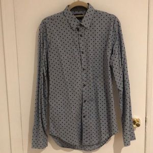 Zara Slim Fit Casual Dress Shirt size Large